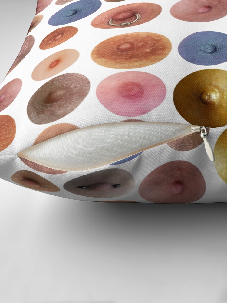 Thumbnail 2 of 4, Pillow, Nippleodeon designed and sold by KirstyAllan.