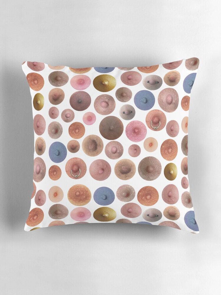 Thumbnail 3 of 4, Pillow, Nippleodeon designed and sold by KirstyAllan.