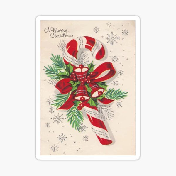 Item preview, A Vintage Merry Christmas Candy Cane designed and sold by taiche.