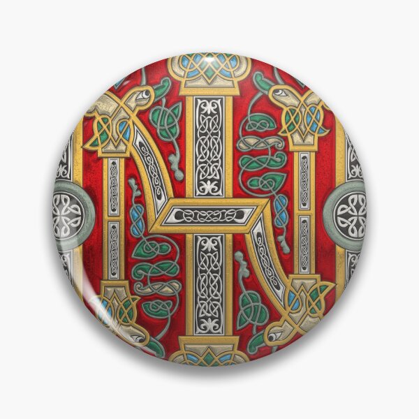 Item preview, Ancient Celtic Runes of Hospitality and Potential - Illuminated Plate over White Leather designed and sold by Serge Averbukh Art Studio.