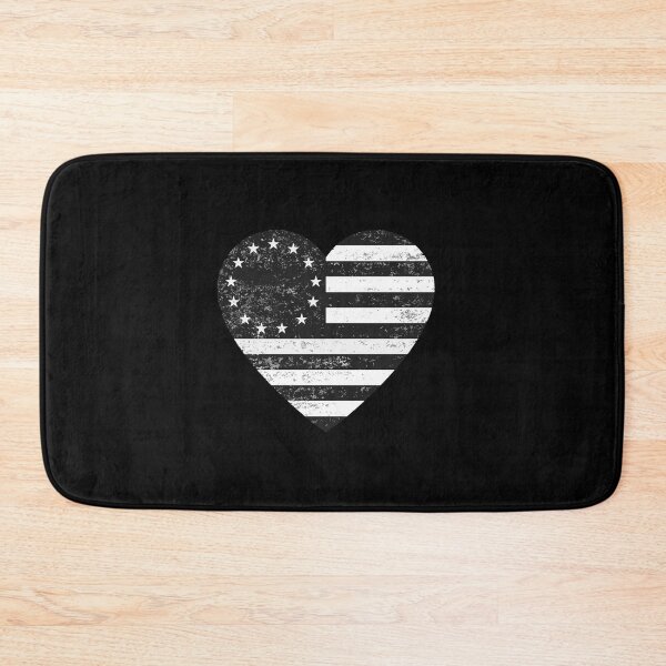 Item preview, Distressed Black and White Betsy Ross Flag Heart designed and sold by Chakibalami.