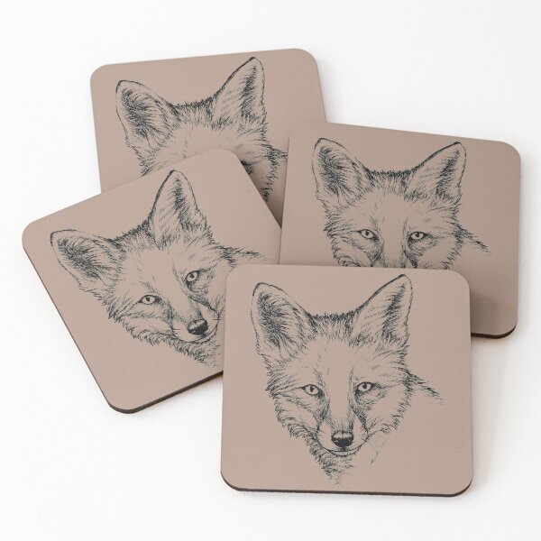 Item preview, Fox Portrait (bright background) designed and sold by MMMSdesigns.