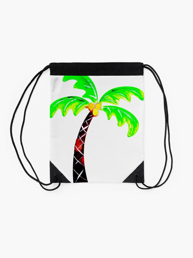 Alternate view of Palm Tree Drawstring Bag