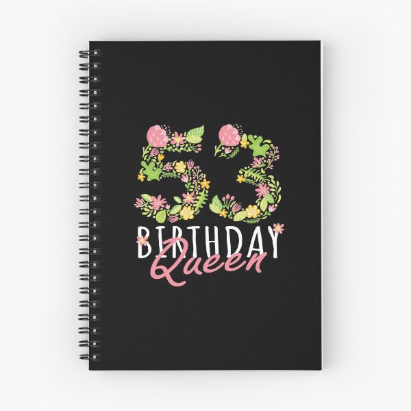 Item preview, 53rd Birthday Queen 53 Years Old Woman Floral B-day Theme design designed and sold by Grabitees.