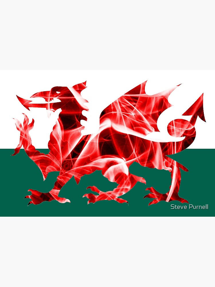 Artwork view, The Welsh Smoke Dragon designed and sold by Steve Purnell