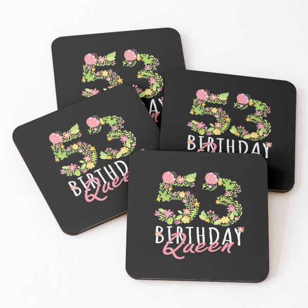 Item preview, 53rd Birthday Queen 53 Years Old Woman Floral B-day Theme design designed and sold by Grabitees.