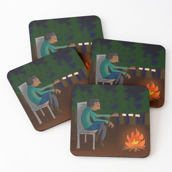 Item preview, Man Roasting Marshmallows designed and sold by LISANORT.