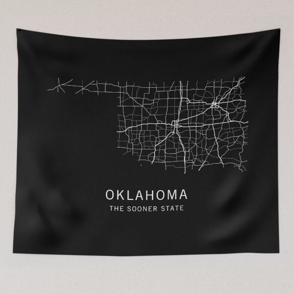 Item preview, Oklahoma State Road Map designed and sold by clarkstpress.