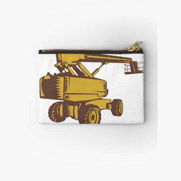 Item preview, Cherry Picker Mobile Lift Platform Woodcut designed and sold by patrimonio.