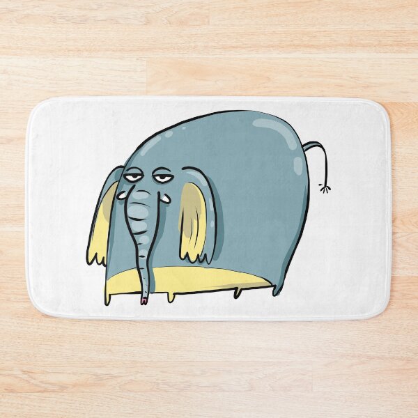 Item preview, Funny Sad Blue Elephant designed and sold by AnastasiaDesign.