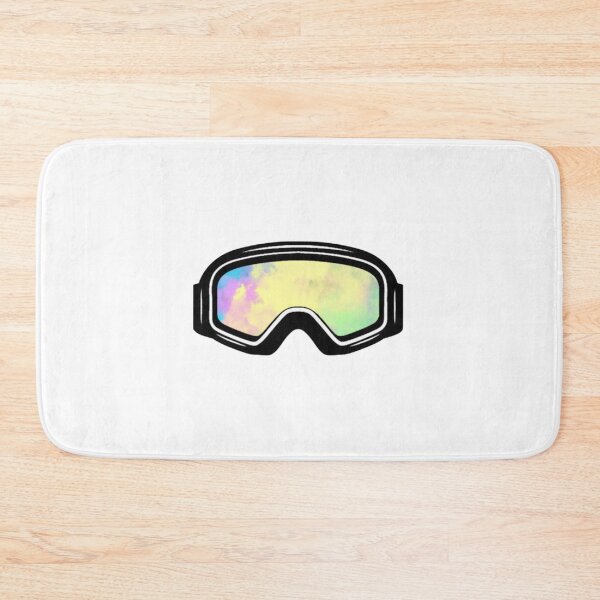 Item preview, Ski Goggles Winter Yellow and Green Clouds Design designed and sold by Mountainman420.