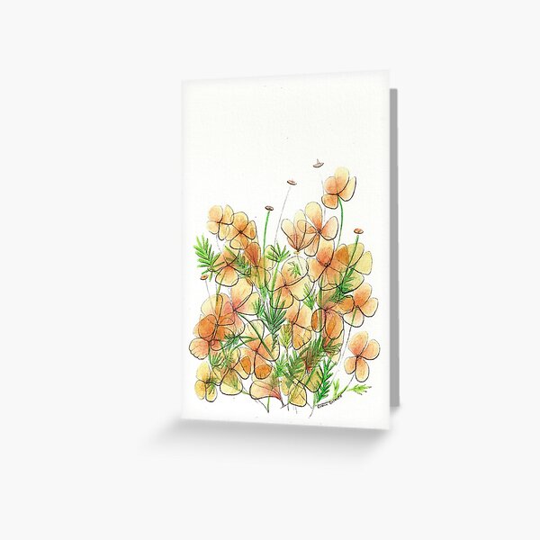 The Poppies in My Front Yard Greeting Card