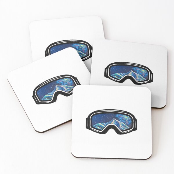 Item preview, Ski Goggles Winter Blue Trippy Design designed and sold by Mountainman420.