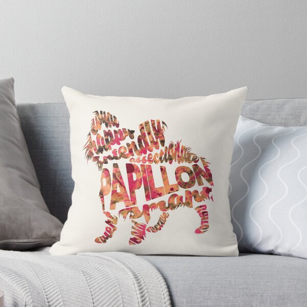 Item preview, Papillon Dog Typographic Watercolor Painting designed and sold by A Deniz Akerman.