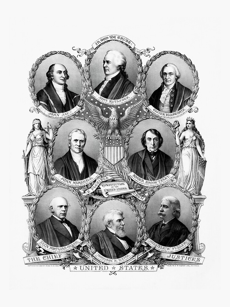 First Eight Chief Justices of the Supreme Court 1894