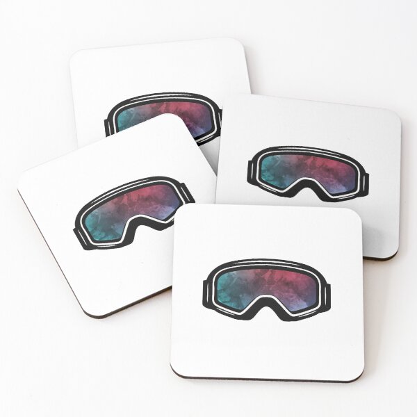 Item preview, Ski Goggles Winter Red Blue Colorful Splash Design designed and sold by Mountainman420.