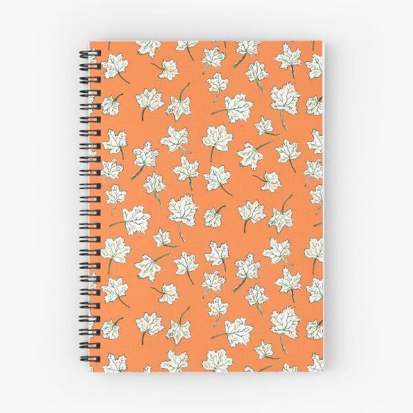 Item preview, leaves pattern - orange designed and sold by KarolinaSt.