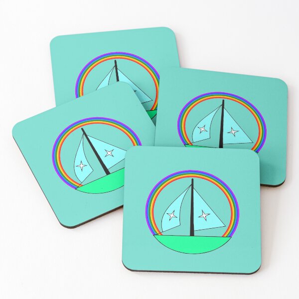Item preview, rainbow colored sailboat designed and sold by loiret1958.