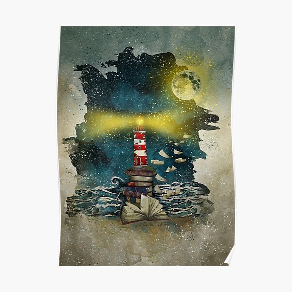 The sea is poetry Poster