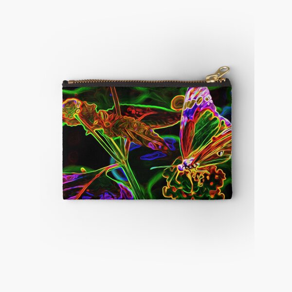 Item preview, Multicolour butterfly on plant - neon #2 designed and sold by Olympia Ellinas.