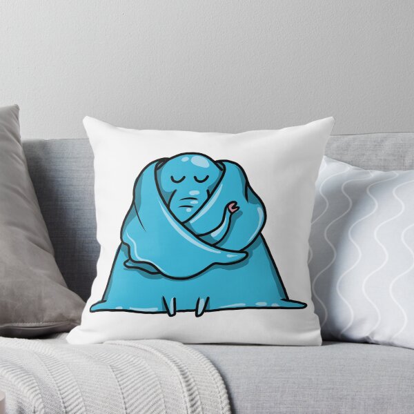 Artikelvorschau, Lustiger süßer blauer schlafender Elefant entworfen und verkauft von AnastasiaDesign.