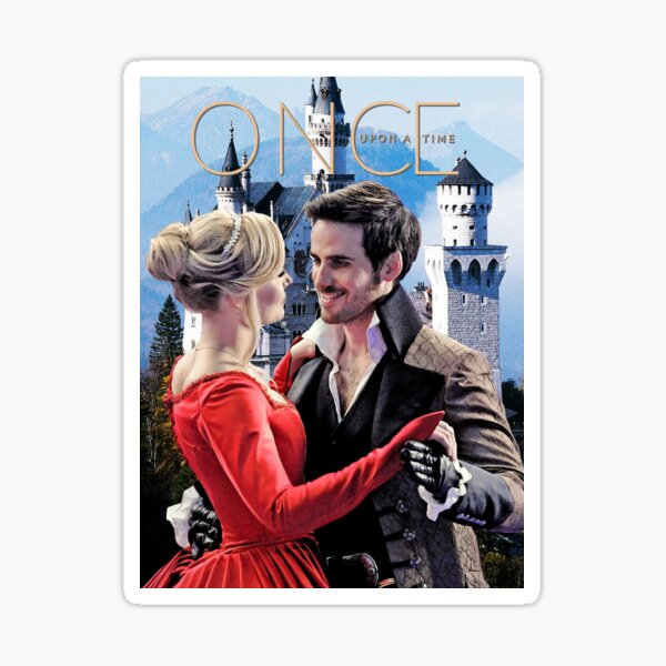Captain Swan Fairy Tale Watercolor Design 2 Sticker