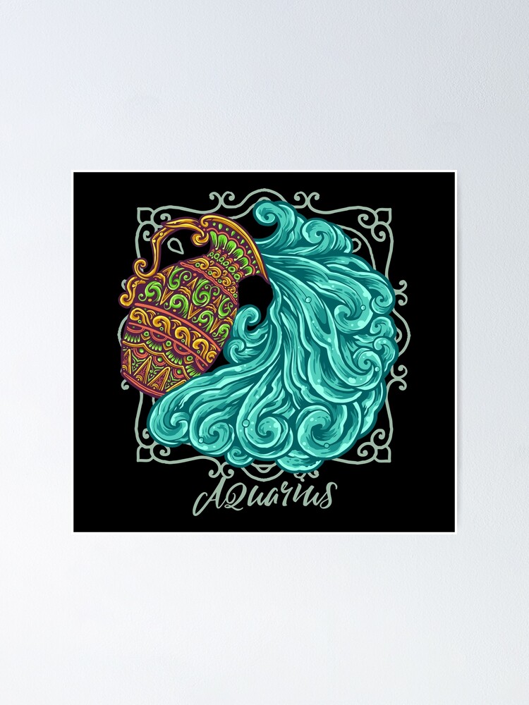 Aquarius The Water Bearer Poster For Sale By Tambustore Redbubble