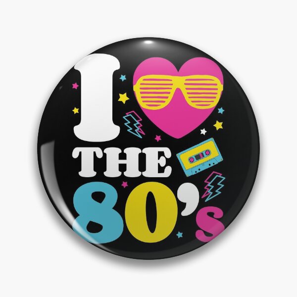 Item preview, Love the 80's; Retro Eighties T-Shirt 1980s Neon 1980 designed and sold by EstelleStar.