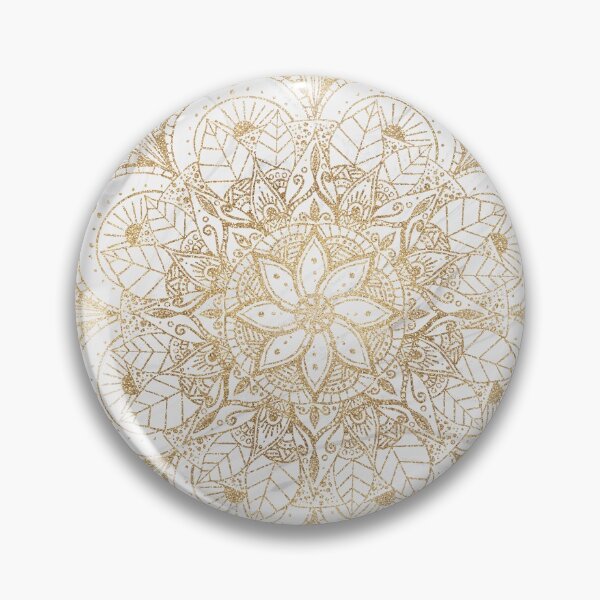 Item preview, Trendy Gold Floral Mandala Marble Design designed and sold by InovArtS.