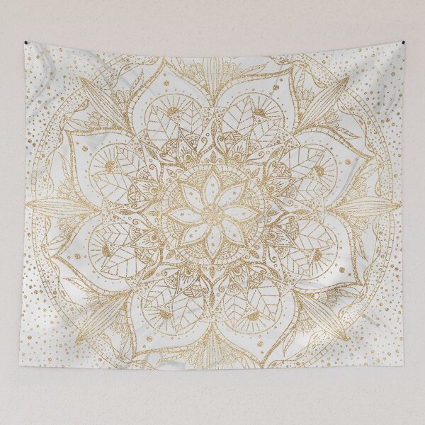 Item preview, Trendy Gold Floral Mandala Marble Design designed and sold by InovArtS.