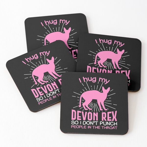 Item preview, I hug my Devon Rex So I Don't Punch People In The Throat designed and sold by Orange Pieces.