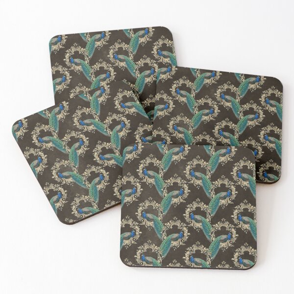 Item preview, Vintage Peacock Textures Pattern Design designed and sold by digitalvintage.
