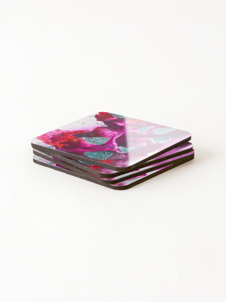 Thumbnail 4 of 5, Coasters (Set of 4), Springtime Azules designed and sold by ARahe.