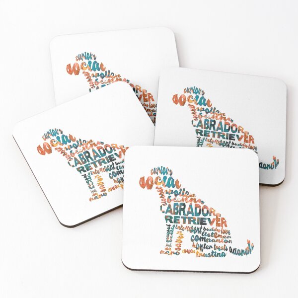 Item preview, Labrador Retriever Typographic Watercolor Painting designed and sold by A Deniz Akerman.