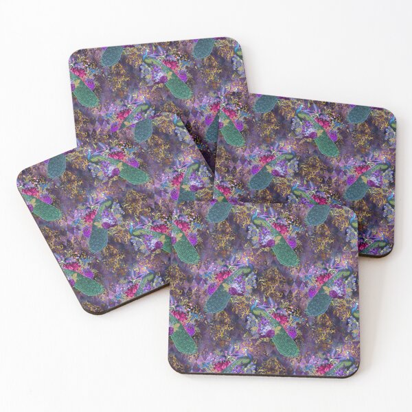 Item preview, Peacock Floral Dream Pattern designed and sold by digitalvintage.