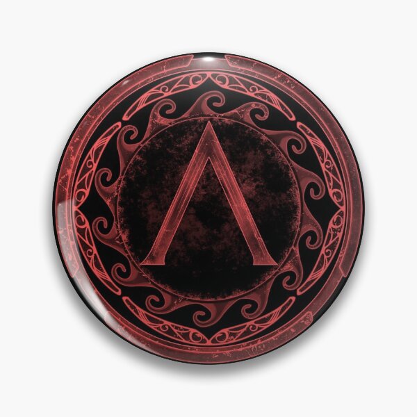 Item preview, Sparta Lambda Shield Red Ice designed and sold by NicGrayGraphic.