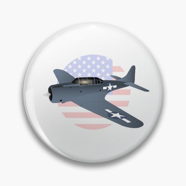 Artikelvorschau, Dauntless Flugzeug WW2 Douglas SBD-6 mit US-Flagge entworfen und verkauft von NorseTech.