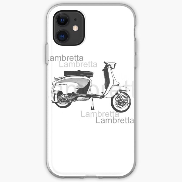 Classic Lambretta Tv 175 With Single Seat Sidecar Iphone Case Cover By Rahbotang Redbubble