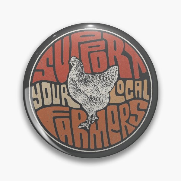 Item preview, Support Your Local Farmers - Chicken designed and sold by prettyletters.