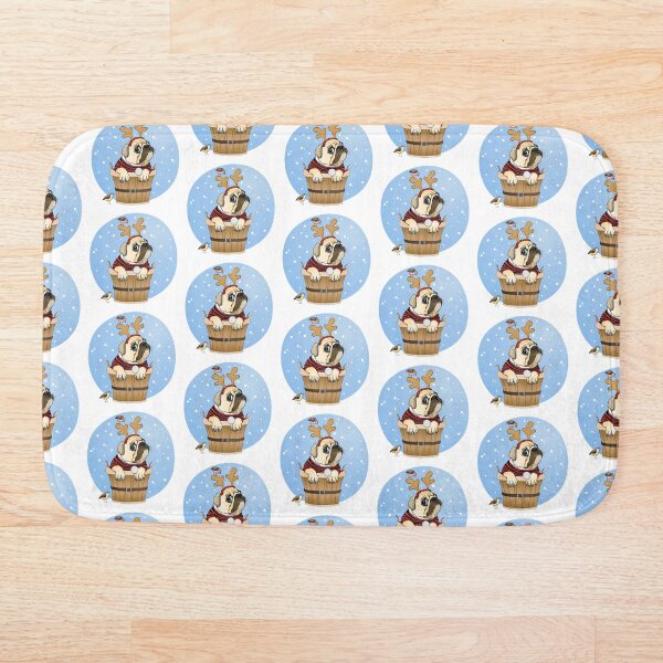 Item preview, English Bulldog in Christmas Costume designed and sold by salomemika.