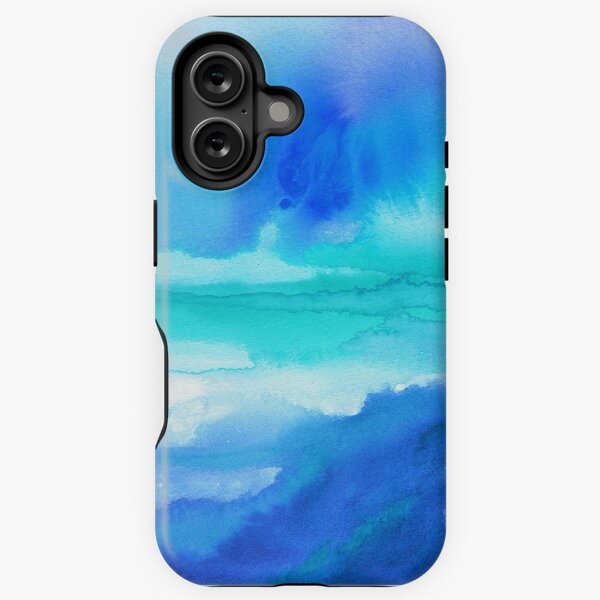 Item preview, Rise 2 - Abstract Blue Watercolor designed and sold by Jacqueline Maldonado.