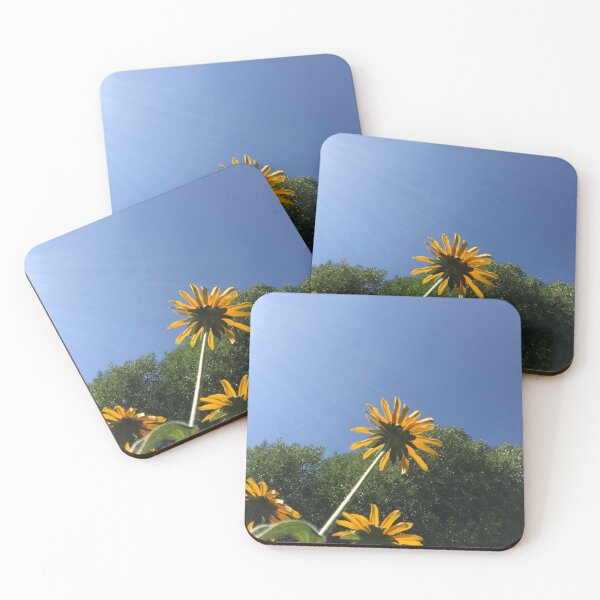 Item preview, Black-Eyed Susans, autumn yellow flowers, blue sky designed and sold by djrunnels.