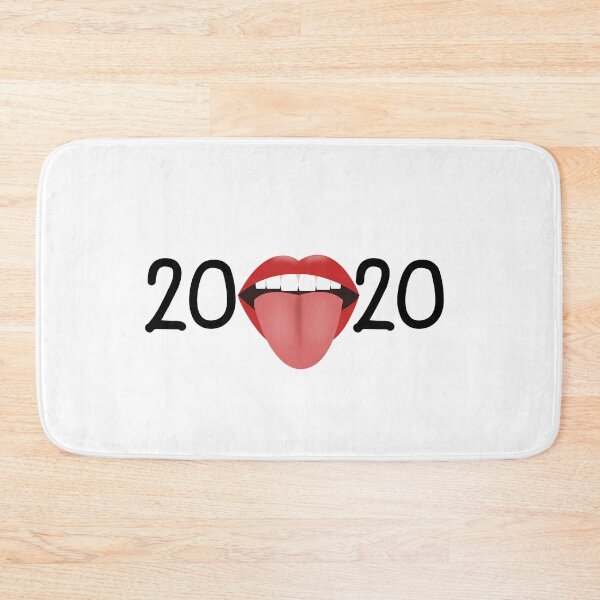 Item preview, sticking tongue out 2020 face mask designed and sold by designInk.