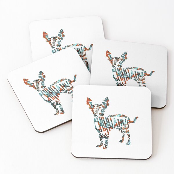 Item preview, Chihuahua Typographic Watercolor Painting designed and sold by A Deniz Akerman.