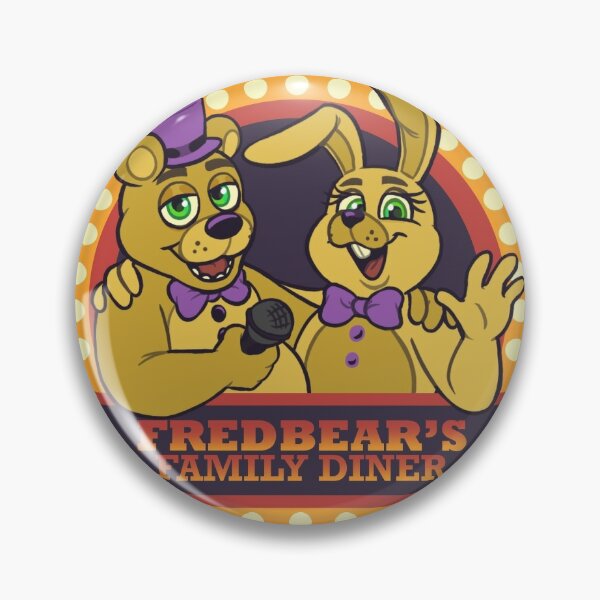 Five Nights at Freddy's Fredbear's Family Diner Security Badge Pin for  Sale by pinjann