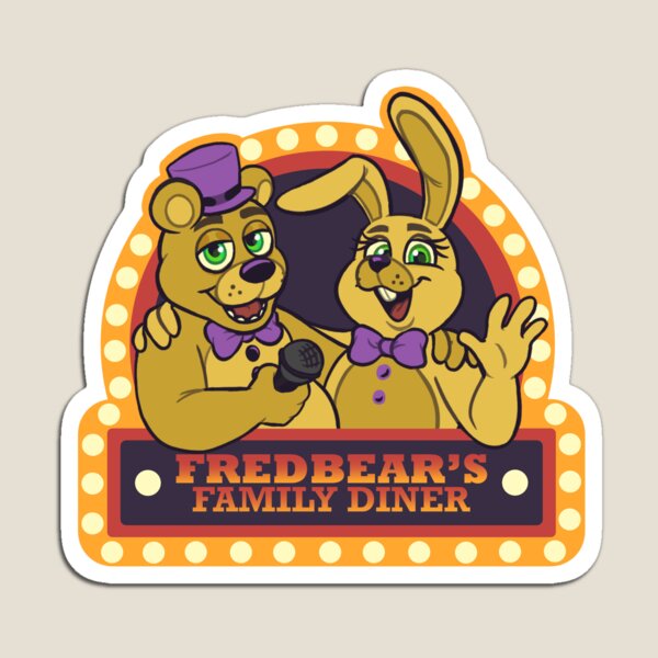 Fredbear's Family Diner (Vintage)  Magnet for Sale by Hush-Art