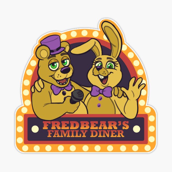 Fredbear's Family Diner (Vintage)  Sticker for Sale by Hush-Art