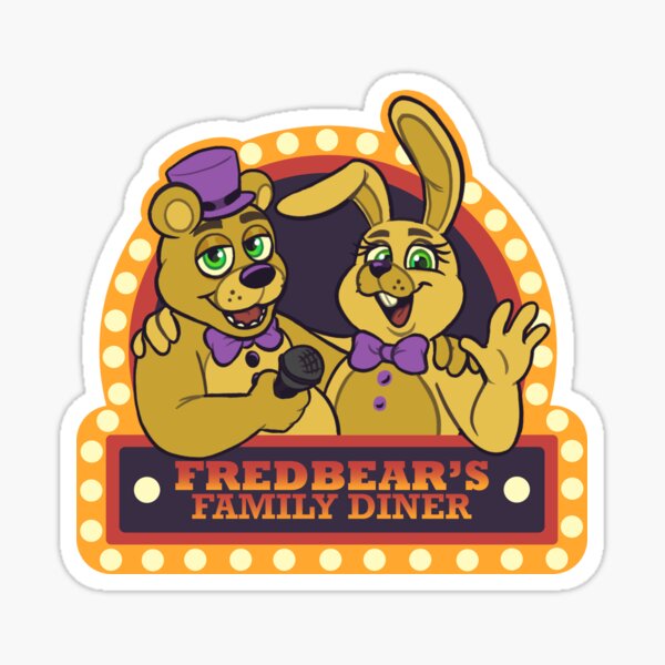  FNAF Fredbear's Family Diner Pizza Metal Sign Wall Decor -  8x12 Inch Novelty Art Print : Home & Kitchen