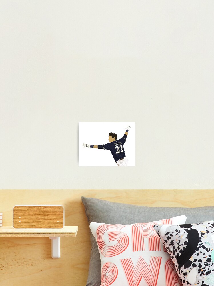 Christian Yelich Poster Print, Baseball Player, Artwork, Posters for Wall,  Wall Art, Canvas Art, Christian Yelich Decor, No Frame Poster, Original Art