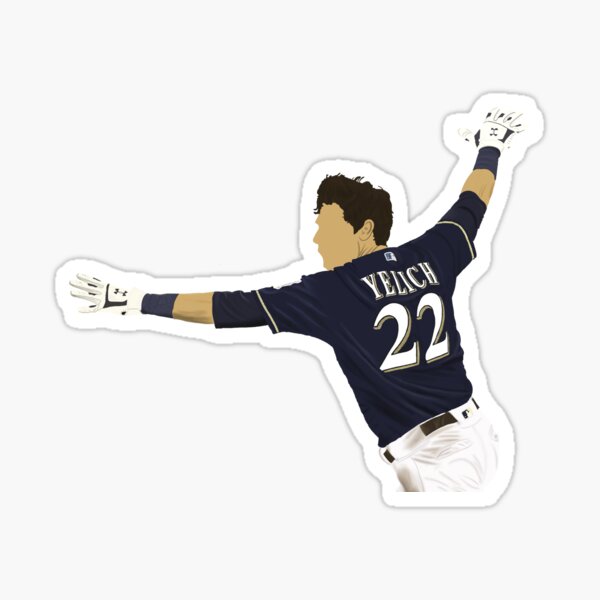 Men's Brew Crew Christian Yelich #22 Hader #71 Milwaukee Brew Baseball  Jersey